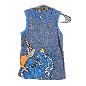 Wonder Nation Kids Size M (8) Octopus Graphic Tank Top T-Shirt Boys